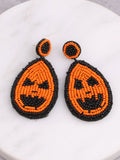 Skull Drip Dangle Drop Earrings Halloween Pumpkin Bat Ghost Earrings
