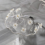 Beads Women Hairband Wedding Tiara Headband Bridal Crown Hair Accessories