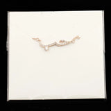 Arabic Love Statement Necklace Women Crystal Pendant Choker Jewelry
