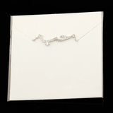 Arabic Love Statement Necklace Women Crystal Pendant Choker Jewelry