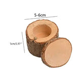 Rustic Wood Wedding Ring Box Natural Display