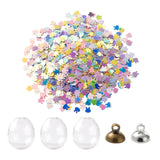 Clear Glass Bottle Wind Chime Pendant Making Kit