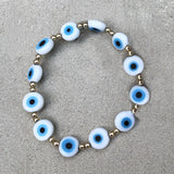 Vintage Eye Beads Bracelet Gold-Color Arm Accessories