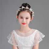 Blue/Pink Wedding Headbands Tiaras Pearl Hairbands Bridal Headdress