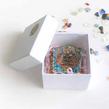 Turquoise Sphere Orgone Pyramid Crystal Healing Orgonite 60mm