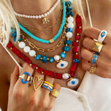 Bohemian Charm Evil Eye Pendant Jewelry Novelty Accessory