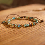 Bohemian Natural Stone Bracelet Chakra Beads for Women