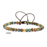 Bohemian Natural Stone Bracelet Chakra Beads for Women