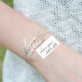 Stainless Steel Cuff Bracelet for Women - Love Message Gift