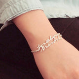 Stainless Steel Cuff Bracelet for Women - Love Message Gift