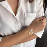 Stainless Steel Cuff Bracelet for Women - Love Message Gift