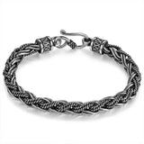 Men's Woven Keel Peace Retro Punk Bracelet