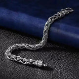 Men's Woven Keel Peace Retro Punk Bracelet