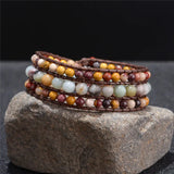 3 Layer Wrap Bracelets Boho Leather Bracelet