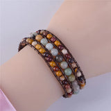 3 Layer Wrap Bracelets Boho Leather Bracelet