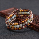 3 Layer Wrap Bracelets Boho Leather Bracelet