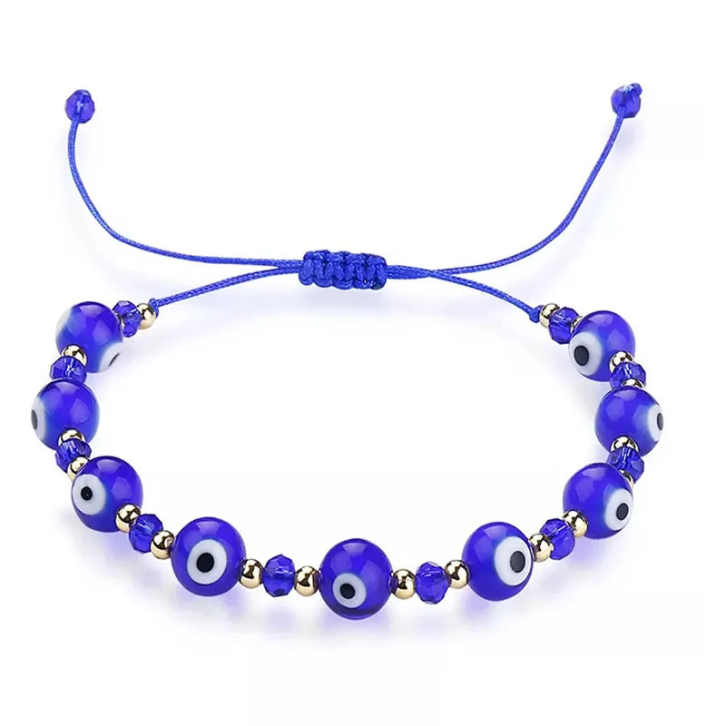 Adjustable Luck Beads Evil Eye Bracelet