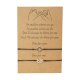 Braided Rope Bracelet Silver Sun&Moon Charm Bracelet
