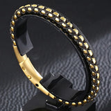 Men's Braided Stainless Steel Bracelet Wrist Charm Jewelry