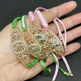 Braided Rope Virgin Mary Saint Jude Bracelet Charms Jewelry