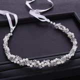 Crystal Pearl Bridal Headband Wedding Hair Accessories