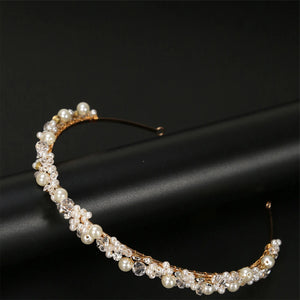 Bridal Rhinestone Headband Crystal Hair Piece for Women