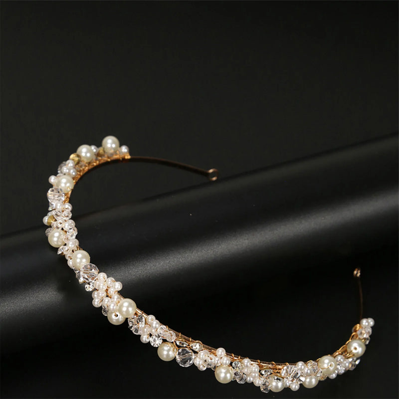 Bridal Rhinestone Headband Crystal Hair Piece for Women
