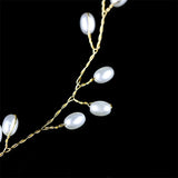 Bridesmaid Hair Band Bride Ribbon Headband Pearl Bridal Wedding Hair Accessories