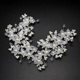 Beads Hair Flower Headpiece Bride Hair Pieces