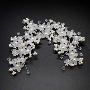 Beads Hair Flower Headpiece Bride Hair Pieces