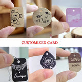 Vintage Style Necklace Display Cards - Pack of 100