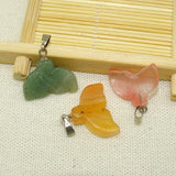 Fish Tail Charms Pendants Natural Stone