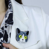 Multicolor Fox Brooch for Women Men Party Daily Scarf Suit Pins