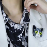 Multicolor Fox Brooch for Women Men Party Daily Scarf Suit Pins
