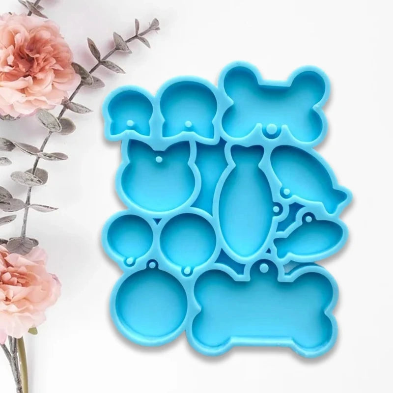 Cats Fishes Bones Key Chain Resin Mold