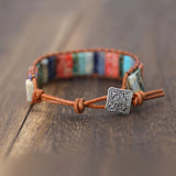 Chakra Bracelet Leather Wrap Couples Bracelets