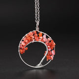 Chip Stone Chakra Necklace Tree of Life