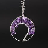 Chip Stone Chakra Necklace Tree of Life