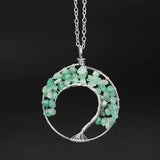 Chip Stone Chakra Necklace Tree of Life