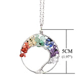 Chip Stone Chakra Necklace Tree of Life