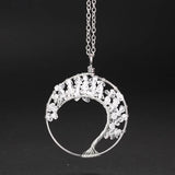 Chip Stone Chakra Necklace Tree of Life