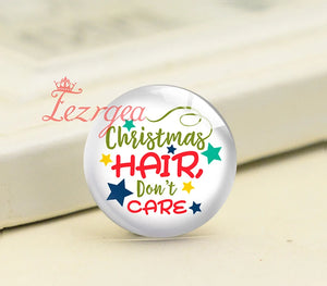 Christmas Joy X-Mas Elf Santa Blessed Glass Cabochons DIY Jewelry