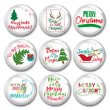 Christmas Joy X-Mas Wish Tree Glass Cabochons for DIY Jewelry Making