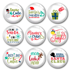 Christmas Snowman Santa Candy Glass Cabochons DIY Jewelry Making