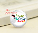Christmas Snowman Santa Candy Glass Cabochons DIY Jewelry Making