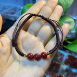 Cinnabar Bracelets Beads Talisman Stretchable Elastic Bracelets