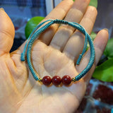 Cinnabar Bracelets Beads Talisman Stretchable Elastic Bracelets