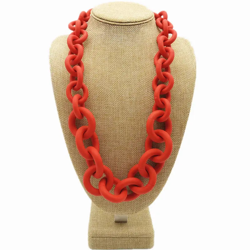 Vintage Mandalorian Pendant Necklace for Women Rubber Long Circle Choker Jewelry