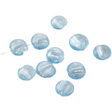 Flat Glass Beads Straight Hole DIY Bracelet Necklace Earrings