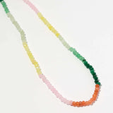 Glass Bead Choker Necklace for Women Boho Collares